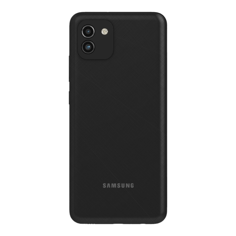 Задняя крышка Samsung A035F Galaxy A03 чёрная Black 