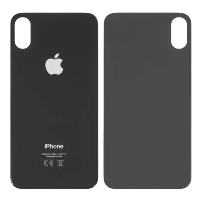 Задняя крышка iPhone XS Max серая Space Gray 