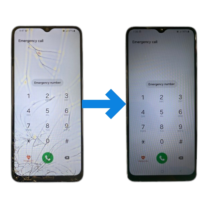 Замена стекла дисплея Samsung A045