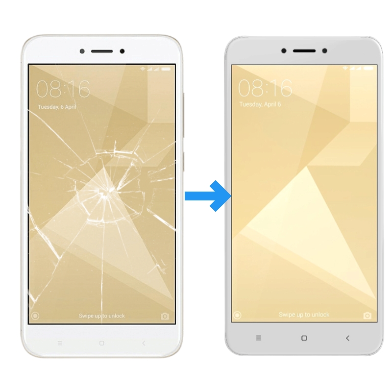 Замена стекла дисплея Redmi 4x