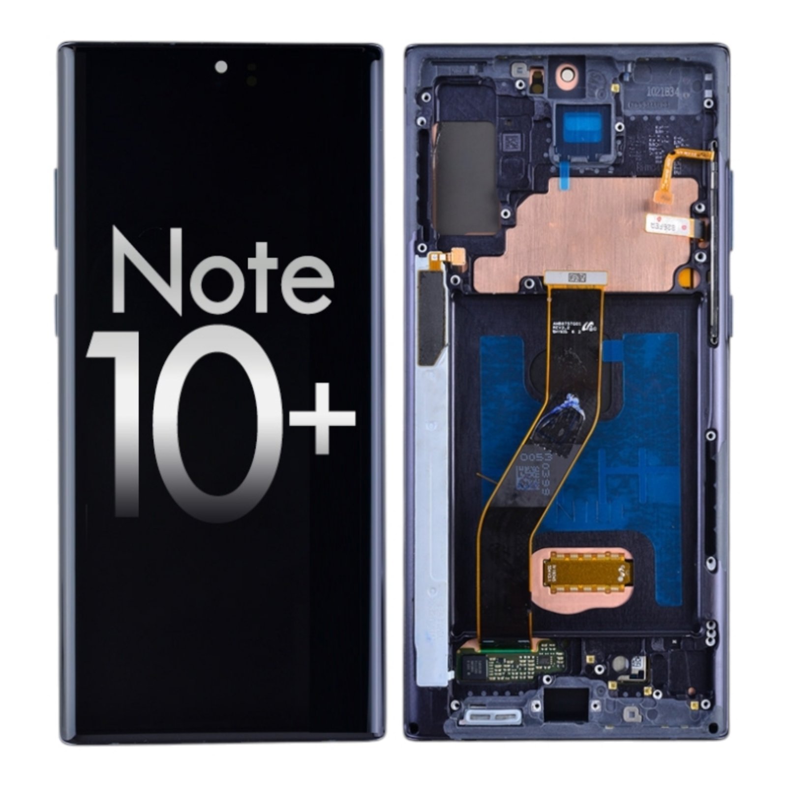 Дисплей Samsung N975 Galaxy Note 10 Plus OLED (Small LCD) чёрный + рамка