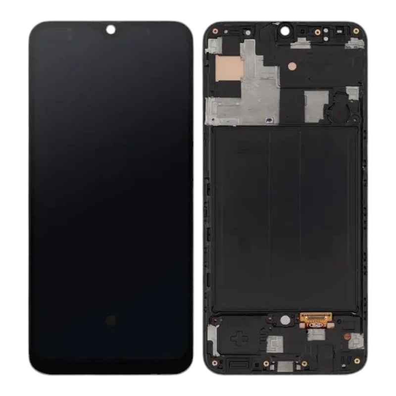 Дисплей Samsung A305 / A505 Galaxy A30 / A50 2019 OLED чёрный + рамка