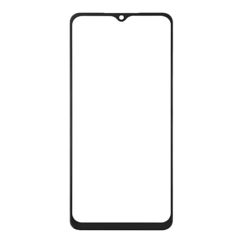 Стекло экрана Samsung A045 Galaxy A04 чёрное + OCA плёнка