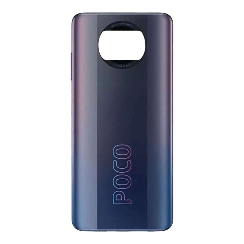 Задняя крышка Xiaomi Poco X3/X3 Pro чёрная