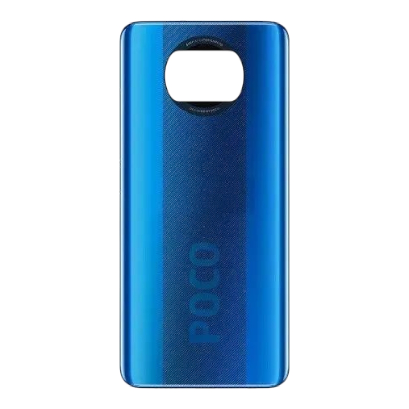 Задняя крышка Xiaomi Poco X3/X3 Pro синяя