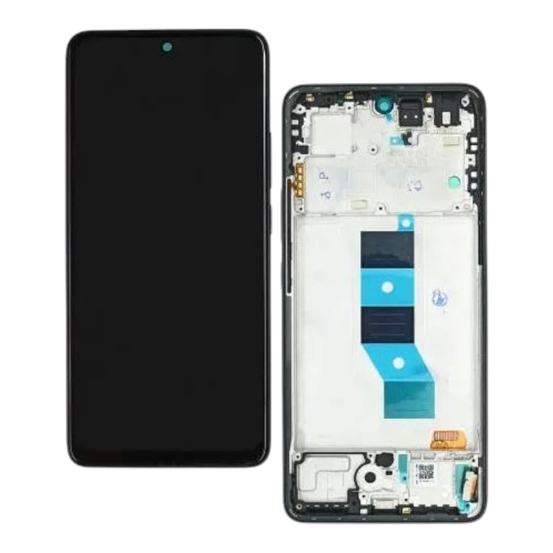 Дисплей Xiaomi Redmi Note 14 5G OLED чёрный + рамка