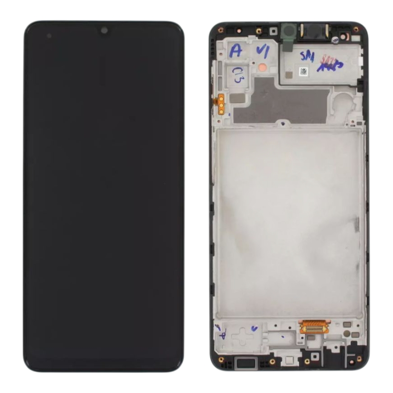 Дисплей Samsung GH82-36253A A165 Galaxy A16 чёрный сервисный + рамка
