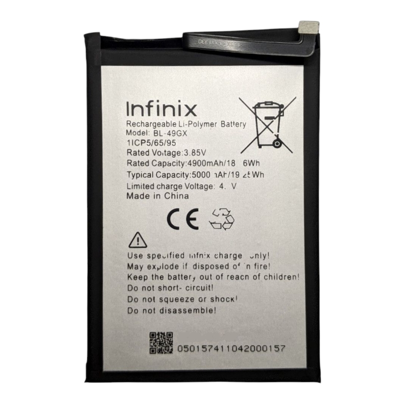 Аккумулятор для Infinix Hot 11S / Hot 12 Pro / Infinix Note 7 / Note 11i / Note 10 / Zero X Neo (BL-49GX) 5000mAh
