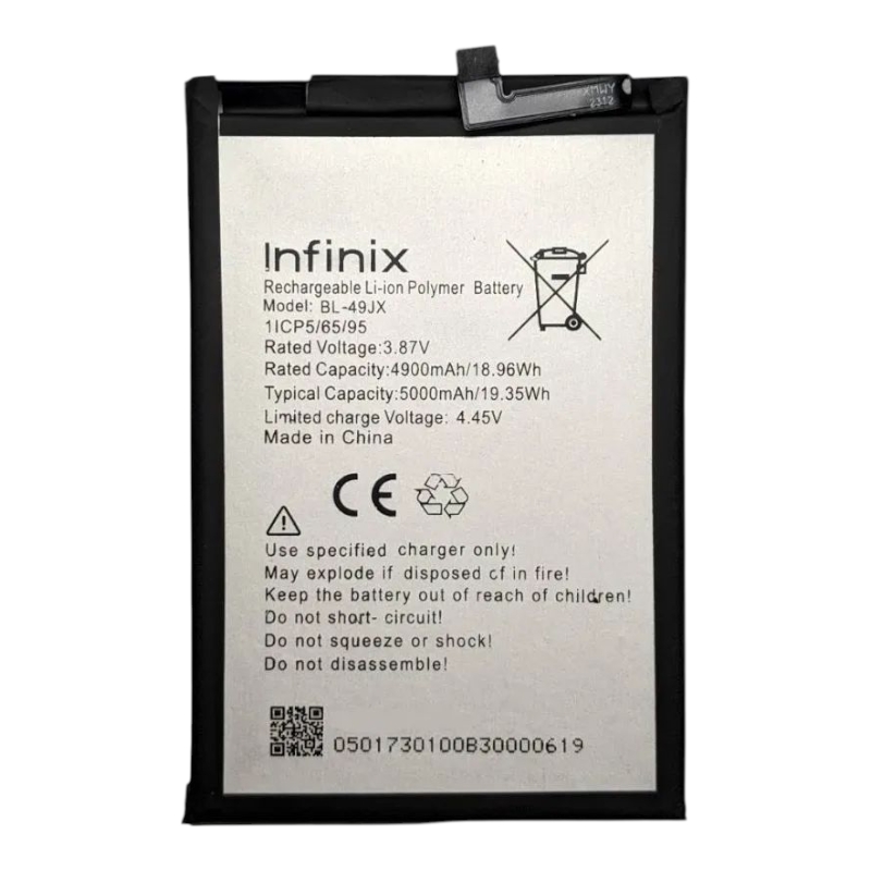 Аккумулятор для Infinix Hot 30 / Hot 40 / Hot 40 Pro / Zero 5G (BL-49JX) 5000mAh