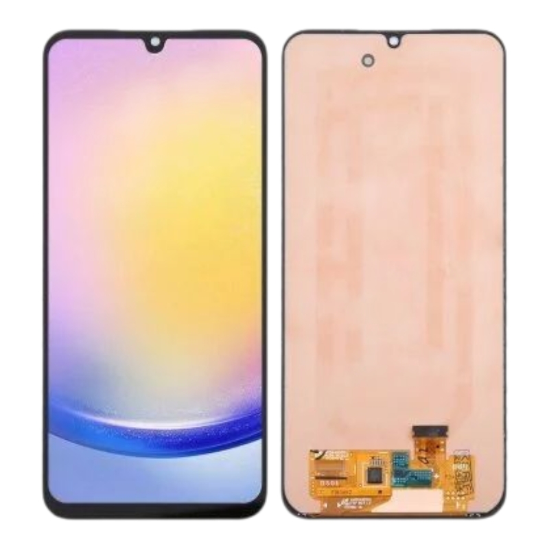 Дисплей Samsung A256 Galaxy A25 чёрный оригинал (переклеено стекло)