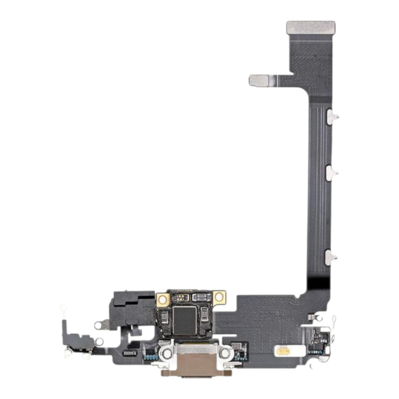 Шлейф iPhone 11 Pro с разъёмом зарядки, с микрофоном оригинал (снят с телефона)