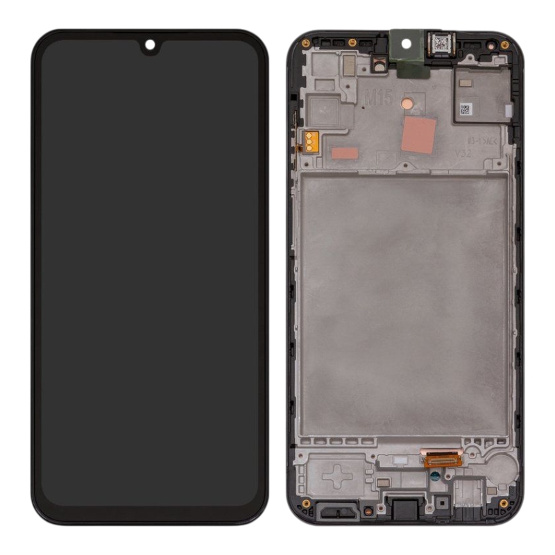 Дисплей Samsung M156 Galaxy M15 чёрный сервисный + рамка 