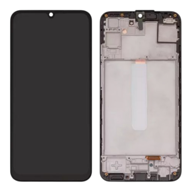 Дисплей Samsung M346 Galaxy M34 5G OLED (Big size) чёрный + рамка