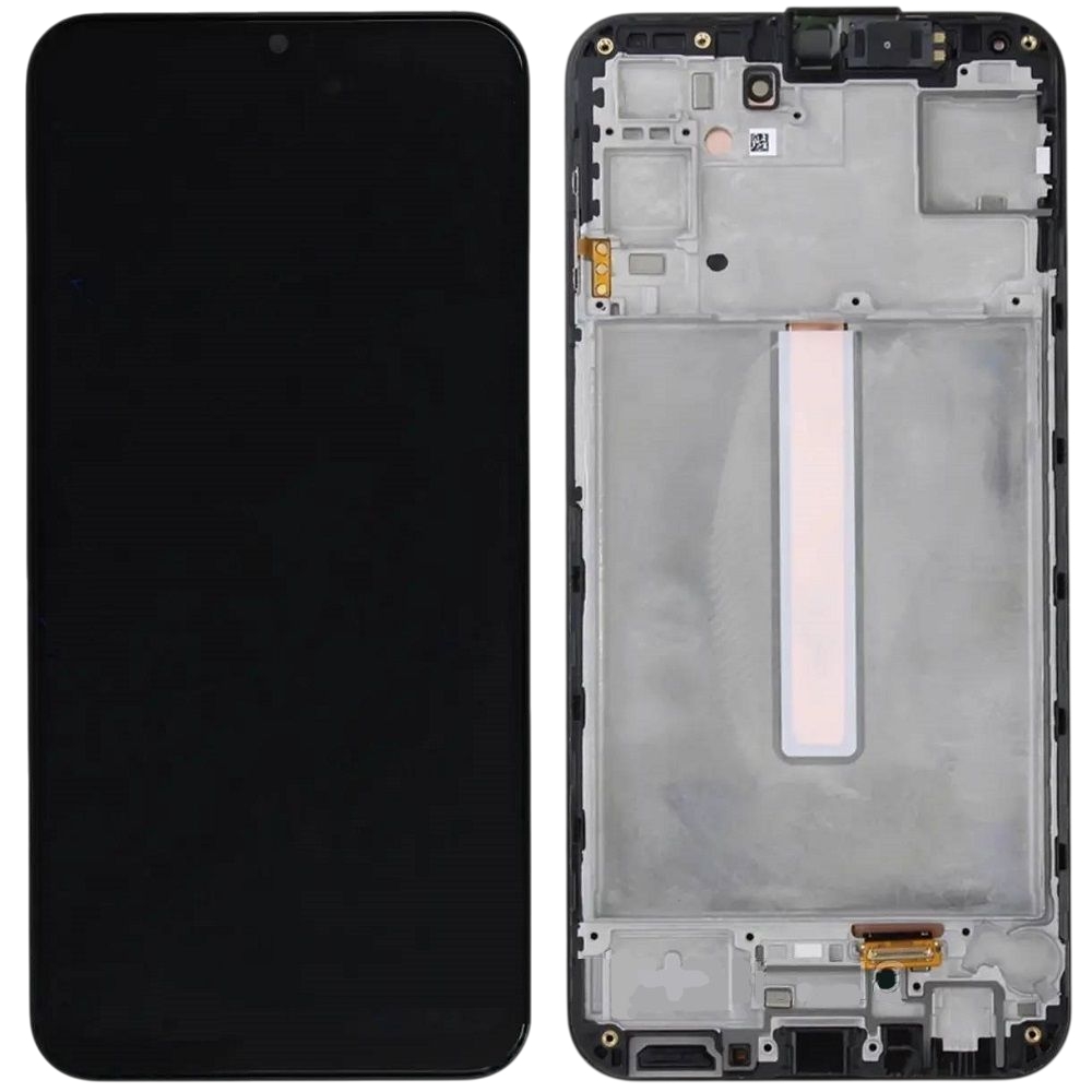 Дисплей Samsung M346 Galaxy M34 5G чёрный сервисный + рамка