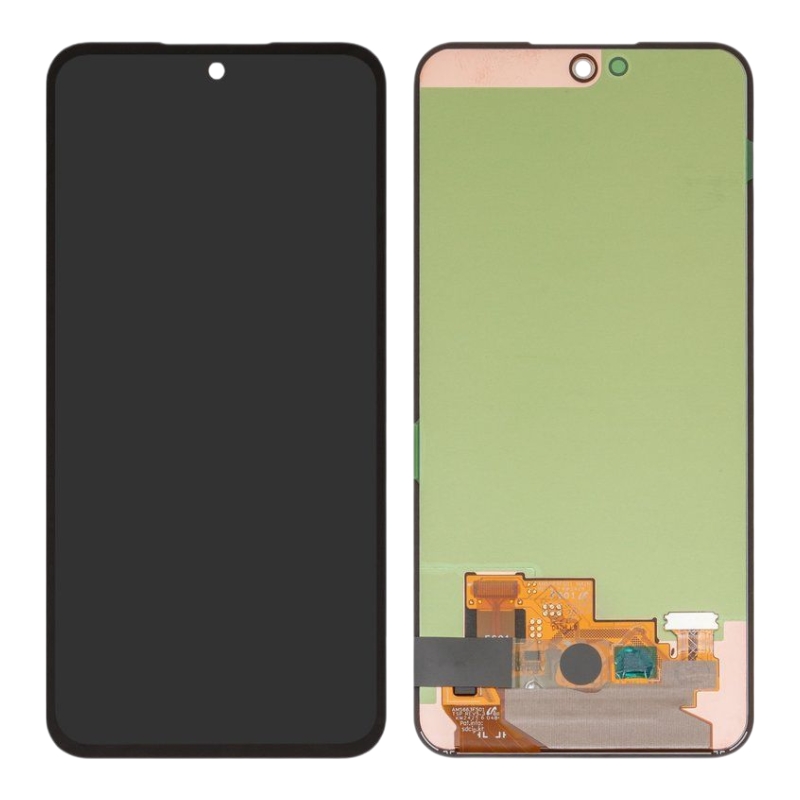 Дисплей Samsung A556 A55 / A356 A35 чёрный оригинал (переклеено стекло)