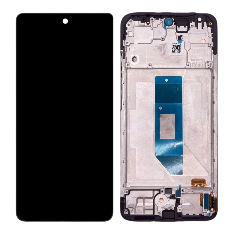 Дисплей Xiaomi Redmi Note 14 4G OLED чёрный (161 mm) + рамка 