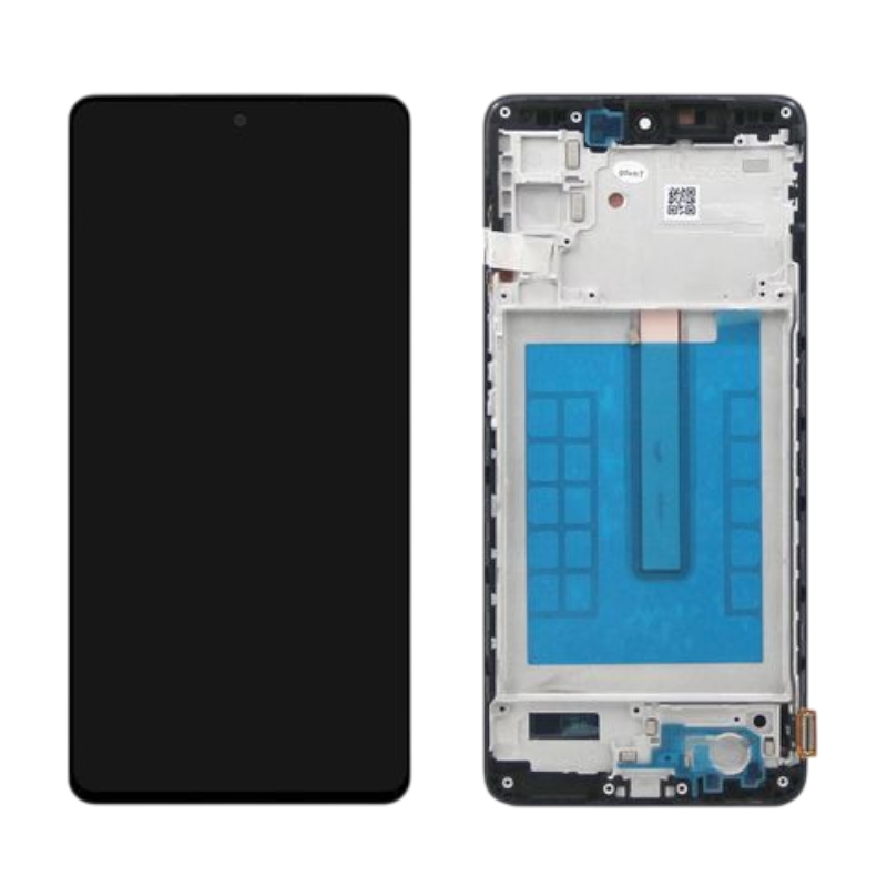 Дисплей Samsung M526 Galaxy M52 OLED чёрный + рамка 