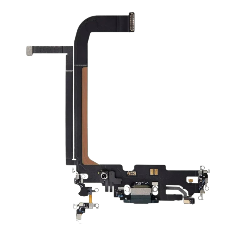 Шлейф iPhone 13 Pro Max с разъёмом зарядки, с микрофоном оригинал (снят с телефона)