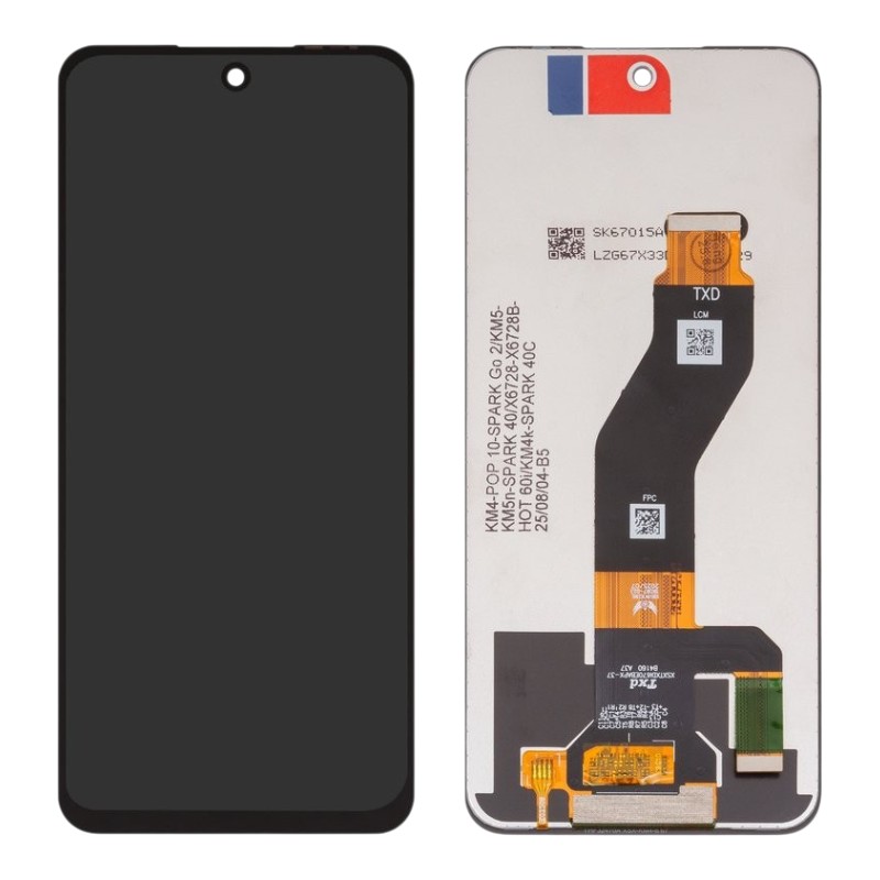 Дисплей Tecno Spark Go 2 чёрный