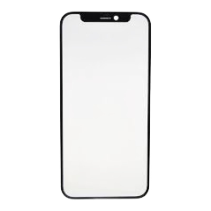 Стекло тачскрина с OCA плёнкой для iPhone 12 Pro Max чёрное