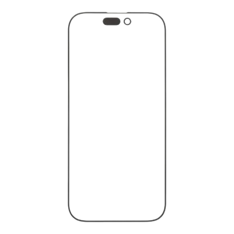 Стекло тачскрина с OCA плёнкой для iPhone 14 Pro Max чёрное