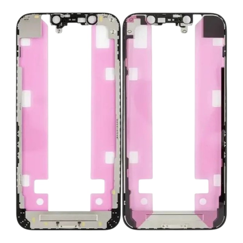 Дисплейная рамка для iPhone 12 Mini чёрная 