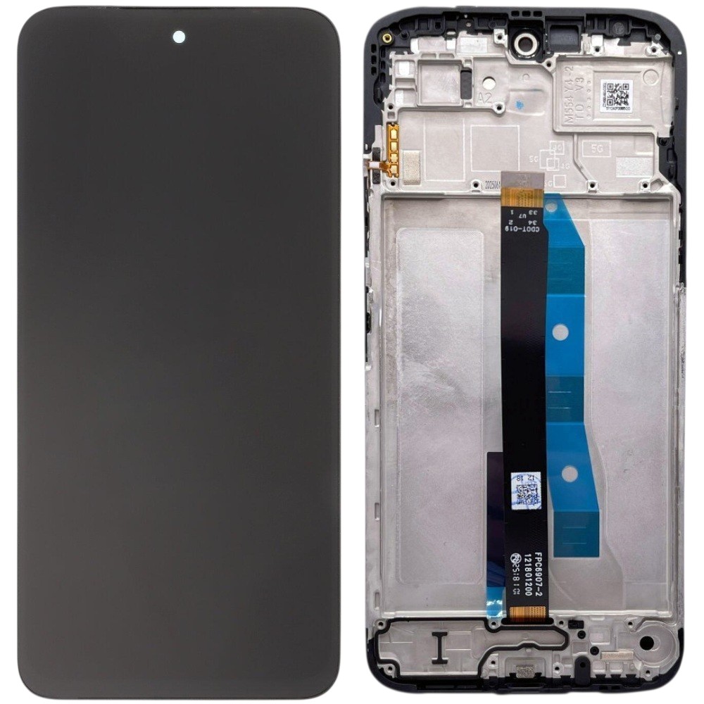 Дисплей Xiaomi Redmi 15c (European version) чёрный + рамка