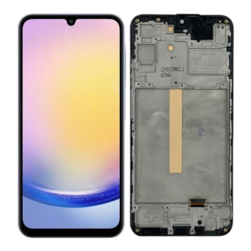 Дисплей Samsung A256 Galaxy A25 2023 OLED (Small LCD) чорний + рамка