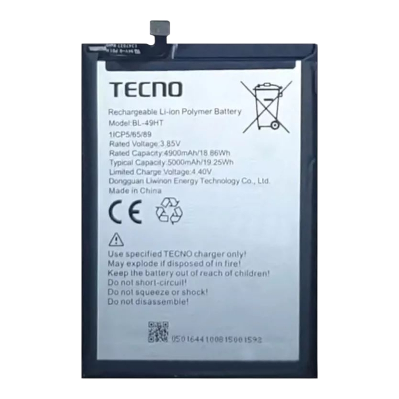 Акумулятор для Tecno Spark 6 / Camon 16 Pro / 16 SE /  Camon 16 (BL-49HT) 5000mAh