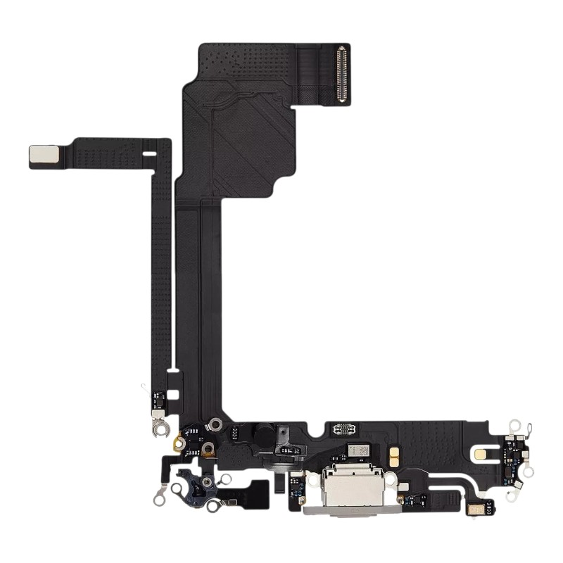 Шлейф iPhone 15 Pro Max з роз"ємом зарядки, з мікрофоном оригінал PRC