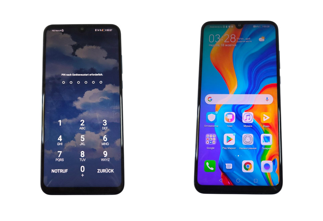 Зняття коду розблокування або графічного ключа Huawei p30 lite